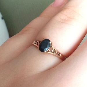 14k gold Emerald ring for women